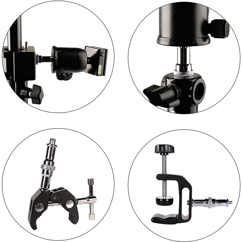 Voarge Camera Thread Adapter 1/4 to 3/8 Inch Tripod Screw,