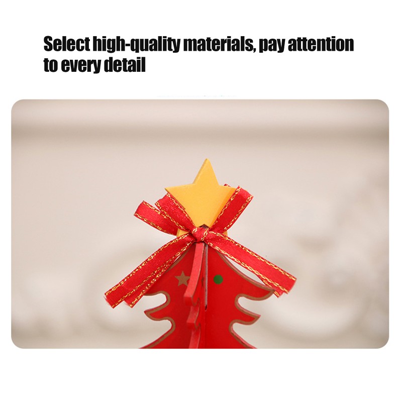 Christmas Music Box Wood Christmas Musical Box Xmas Decoration Gifts