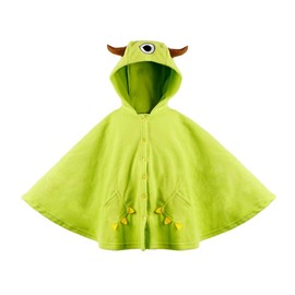 CosplayStudio Monster Children's Cape with Hood in Mike Glotzkowski Design | Green | Size: 120