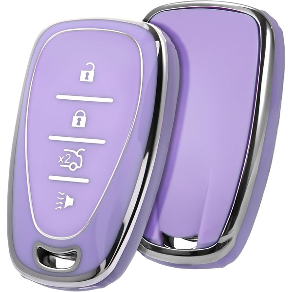 ELOHEI for Chevy Key Fob Cover Case Shell Cover TPU
