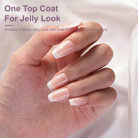 Gel French Tip Nails Short Coffin French Tip Press on Nails SXVME White French Nail Tips 300Pcs Pre-applied Tip Primer Natural Nude Pink Fake Nails Extensions Gel Nail Kit for Women Girls DIY