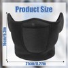 QEXUJOW Motorcycle Balaclavas, 1 Black Snowboard Half Face Mask, Ski