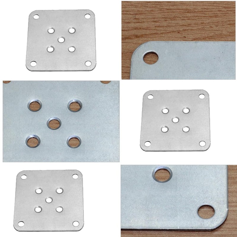 UtySty 4 Pack Leg Mounting Plates Furniture Wooden Legs Mount