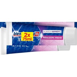 BlendamedToothpaste 3D Vitalizing Fresh, Whitening Toothpaste, 75 ml ~ 4.0 Oz. (Pack of 2)