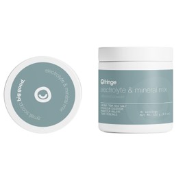 Fringe Electrolyte and Mineral Mix, Pure Ocean Sea Salt for Rehydration, Potassium Chloride, Magnesium Malate for Muscle Tension, Trace Minerals for Essentials, Unflavored, 30 Servings