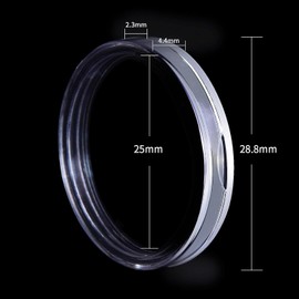 200 Pack 25mm Coin Storage Capsules Holder,Round High Transparency Plastic Coin Container Case,Coin Case Holder for Collectors