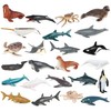 AAGWW Mini Marine Animals Realistic Sea Animal Model Mini Shark