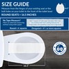Mayfair Sculptured Shell Toilet Seat, Easy Clean Hinges with Durable