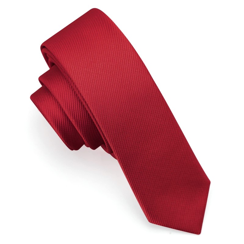 DecTwig Men's Skinny Ties Solid Color Formal Neckties 1.58" (4CM)
