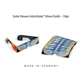 Baader Solar Viewer AstroSolar Silver/Gold Eclipse Glasses/Shades # 2459294 (Pack of 10)