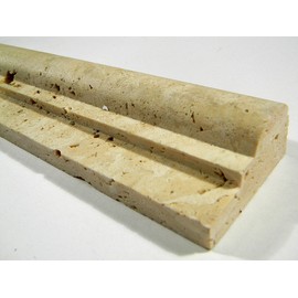 Durango Cream Travertine Honed Ogee Chair Rail Molding