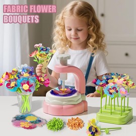 Kormivi Fabric Flower Bouquets Toys, Creative DIY Craft Kits Toys for Kids 4 5 6 7 8+ Year Old, Build Your Flower Bouquet,Inspiring Arts & Crafts Educational Set,Christmas Birthday Gift