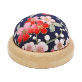 Pin Cushion Wooden Base Sewing Needle Pincushions Sewing Pin Cushion Organizer Holder for Sewing Craft Accessories Quilting Supplies