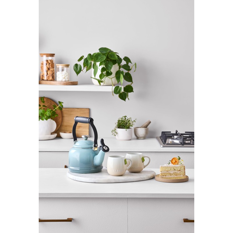 Le Creuset Enamel On Steel Demi Tea Kettle with Metal