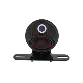 UNITED PACIFIC 20291 Tail Light Duo Lamp, Motorcycle, Rear Fender, With Red Glass Lens & Blue Dot