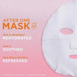 Garnier Moisture Bomb Chamomile and Hyaluronic Acid Sheet Face Mask, Hydrating & Soothing Face Sheet Mask, For Sensitive Skin, Cruelty Free &Vegan Tis