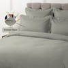 Pizuna Pure Cotton Standard Pillowcases 2 Pack Silver 50x75cm, 600
