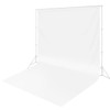 Linhedai 10 x 20 ft White Backdrop Background White Screen