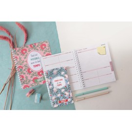 Exacompta - 183435-25E - Lady 18S Spiral Bound Dodo & Cath Weekly Diary - 15 x 17 cm - January to December 2025