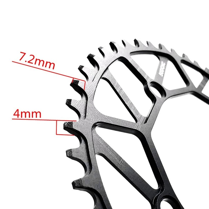 MiOYOOW 50/52/54/56/58T Bicycle Chain-Ring, Ultra-Light Narrow Wide Single Chain-Ring for
