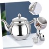 COLLBATH Stainless Steel Teapot with Strainer Compact Tea Kettle for