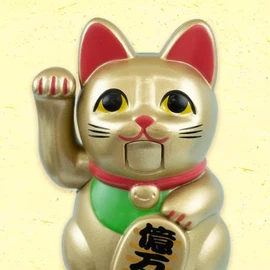 Action Pen, Lucky Neko Pen, Gold