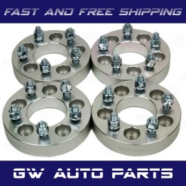 BWA 4 PCs Wheel Spacer Adapters 5x4.5 to 5x4.5 Thick 1.25" CB 74MM STUD 12X1.5