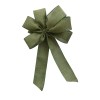 Handmade Small 5-6" Hand Made Wired Wreath Bow -Linen -