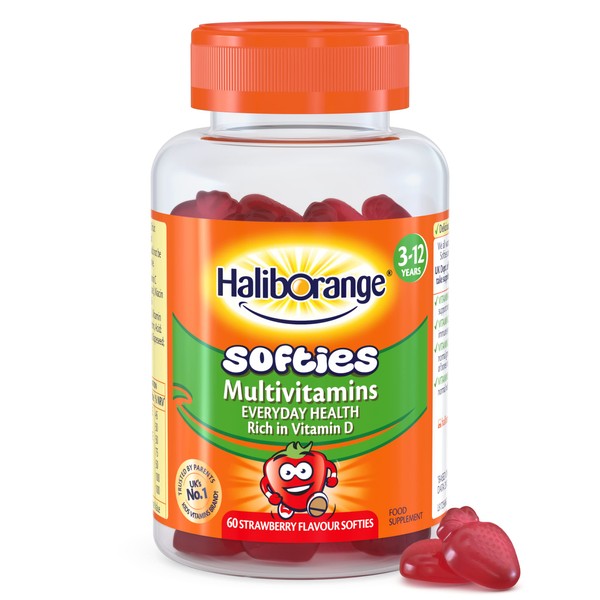 Haliborange Multivitamins Strawberry Fruit Softies, Gummy, 60 Multivitamins