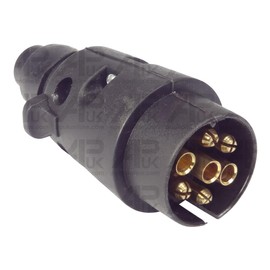 APUK 10x Trailer 7 Pin Plug 12V Male Replacement for John Deere David Brown JCB Backhoe Tractor