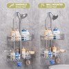 GAOKASE Aluminum Shower Caddy Hanging, Never Rust Shower Organizer- 4