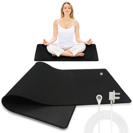 GMHLLES Grounding Mat,Earthing Mat,30x100cm Grounding Mat,Earthing Sheets,Grounding Mat for Improving Sleep,Ground Universal Pad,Health Grounding Mat, mproves Sleep and Balance,Black