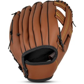 Baseball Outfielder's Mitts (Brown Black, 12.5 inch)