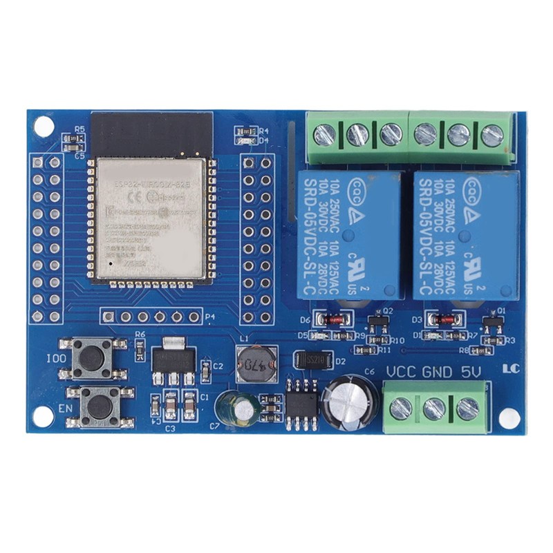 AUNMAS DC5-60V 2 Channel Relay Module, ESP32 Relay Module for