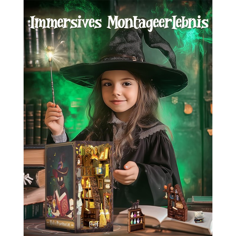 Cutefun Cutefun DIY Dolls House Kit - Book Nook Kit