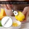 Zitronen Zester Schäler,Zestenreißer,Zitronen Schäler,Zestenschneider,Edelstahl Zitrone Peeler Reibe,Ziseliermesser,Professioneller Zitronen Zester,mit Kanalmesser
