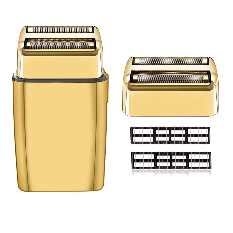 Replacement Shaver Heads Compatible with BaByliss Foil Shaver (Gold/2)