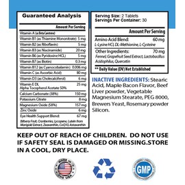 Dog Eye Support Supplement - Dog Eye Health Solution - Supports Vision - Advanced Complex - Dog Eye Support Supplement - 120 Tablets (2 Bottles)