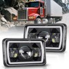 BAOLICY 4x6In LED Headlights DOT Approved 2PCS Hi/Low Beam White/Amber