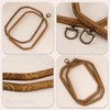 Framendino, 3 Pack Imitated Wood Embroidery Hoop Frame Cross Stitch