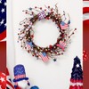 Americana Flag Red Blue Berry White Star Wreath 4th of