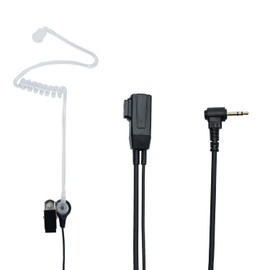 TDYU Walkie Talkie Headset with PTT Mic 1 Pin Covert Acoustic Tube Earpiece for Talkabout MH230R MR350R T200 T200TP T260 T260TP T460 T600 MT350R 2 Way Radio 4Pack