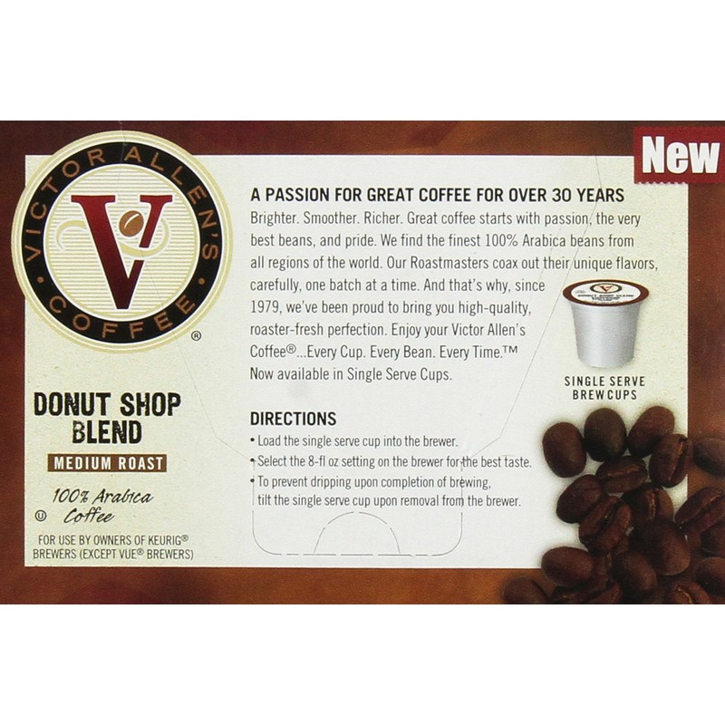 Victor Allen's Coffee 72 Count (Donut Shop)