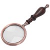 Brrnoo Lupa de Mano 10X Lupa de Cobre Antiguo con