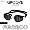 Maru Groove Polarised Anti-Fog Swimming Goggles, Black/White, Adult