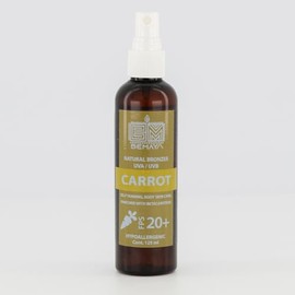Bronceador Natural Carrot FPS 20+ | con β-Caroteno y Vitaminas | Ideal para Adultos | 125 ml