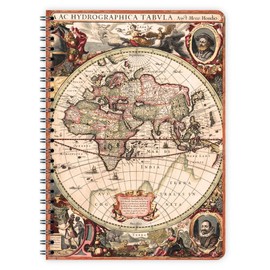 etmamu 398 World Notepad A5 60 Sheets Squared