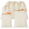 Pack of 6 Bread Bags, Linen Cotton, 30 x 40