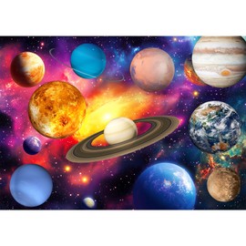 MISITU 1000 Pieces Jigsaw Puzzles for Adults Space Planet Solar System Jigsaw Puzzle Gift for Children 14+ Years