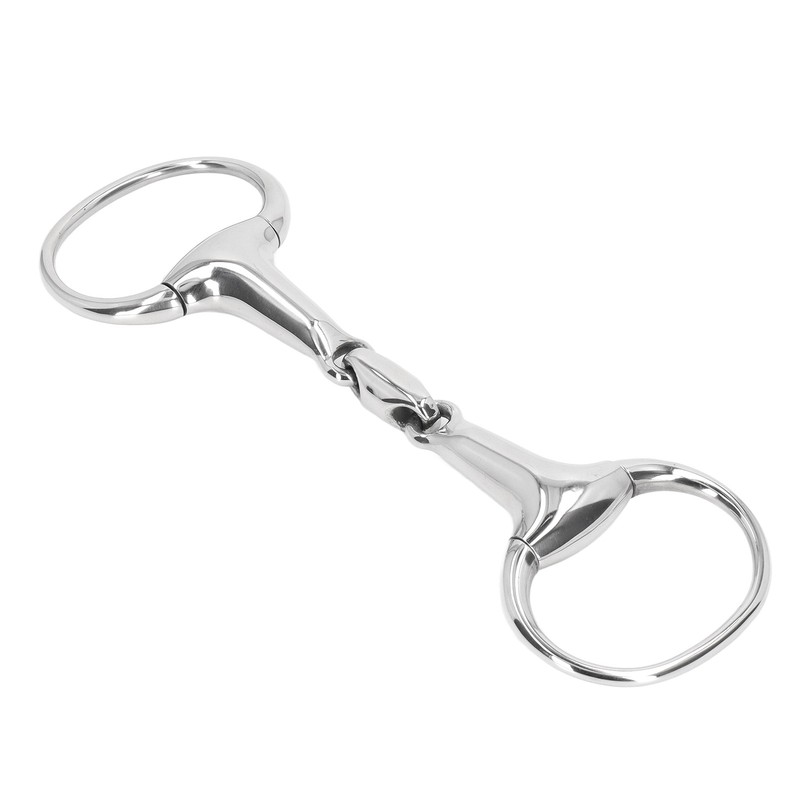 Horse Gag Ring Snaffle Bite Stainless Steel 125mm Loose Oval